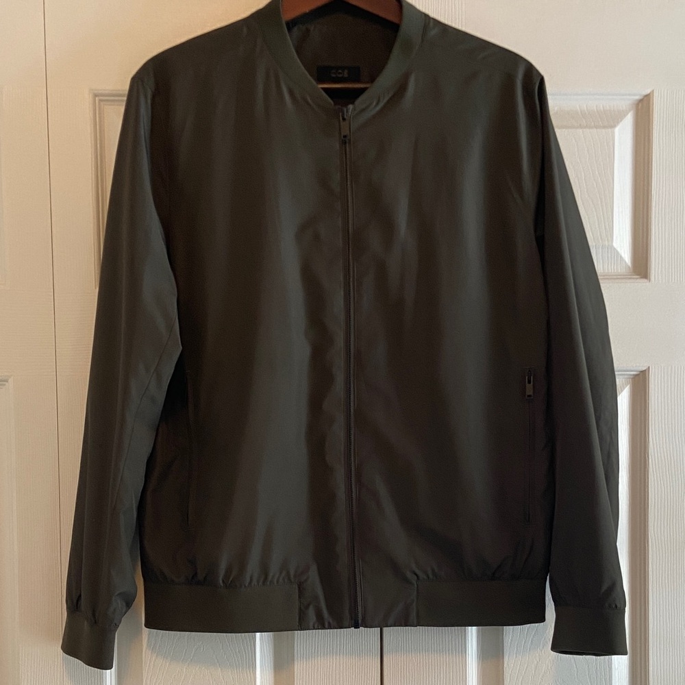 COS Men’s Dark Green Bomber Jacket